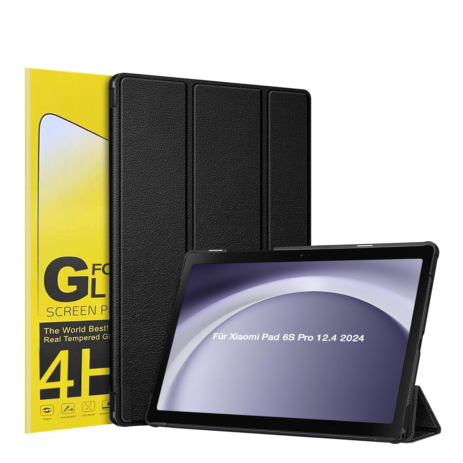 Tec-Expert Tablet-Hülle Tablet Cover Hülle für Xiaomi Pad 6S Pro 12,4 Zoll 2024 12.4 Zoll, 12.4, Schutzhülle Klapphülle Tasche Case