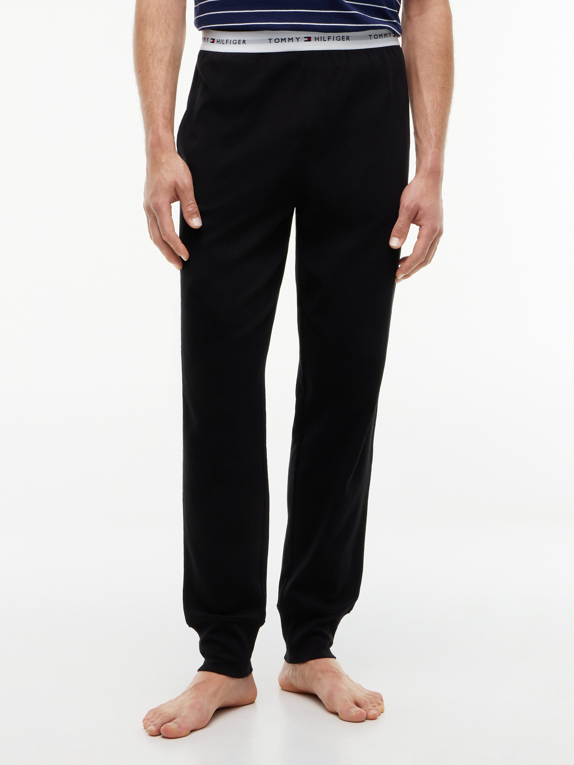 Tommy Hilfiger Underwear Pyjamahose JERSEY CUFFED mit Bündchen und Logos