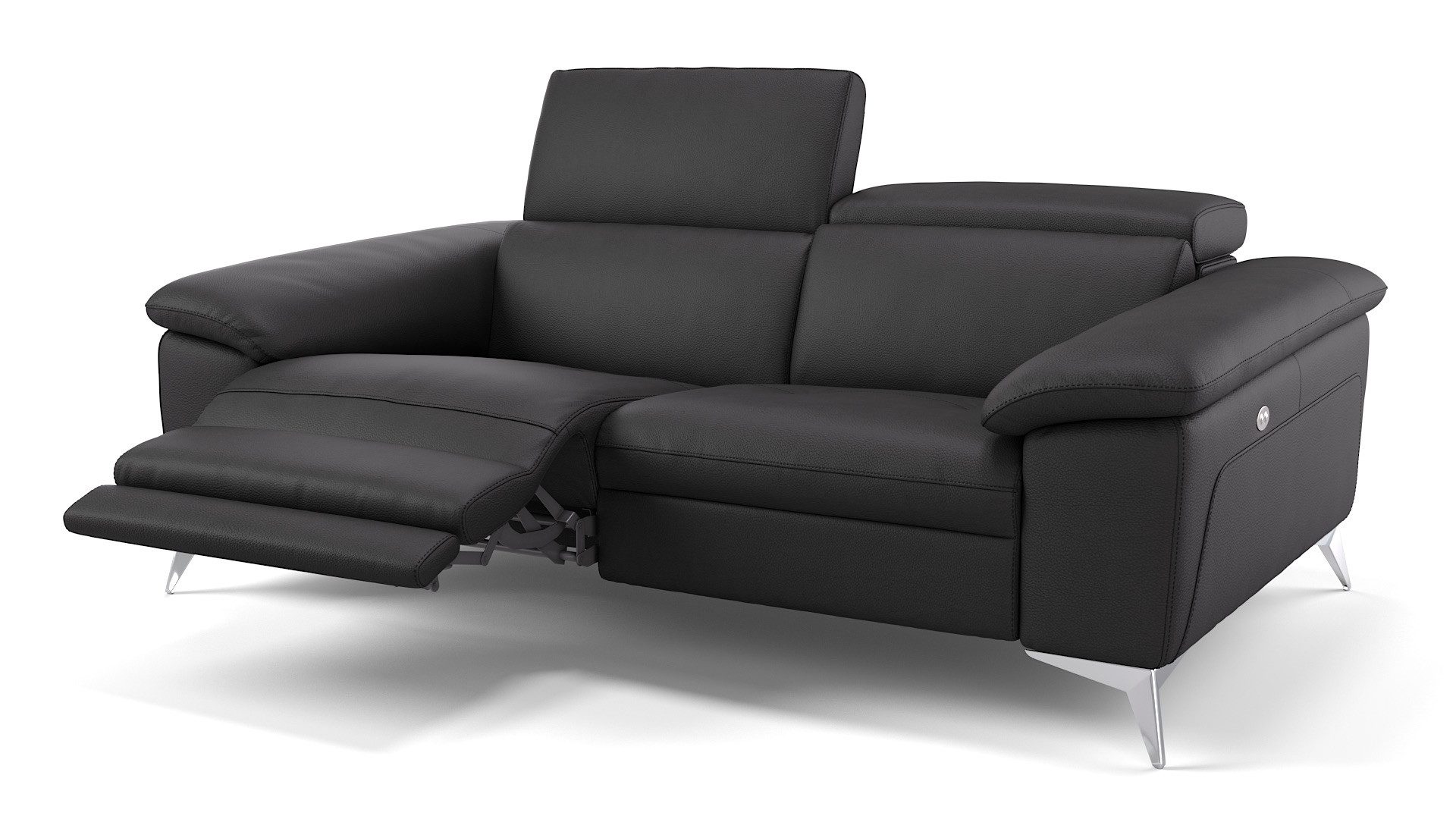 Sofanella 2-Sitzer Leder STELLA, Relaxsofa, Designsofa, Designer Couch, Italienisches Sofa, 2er Sofa