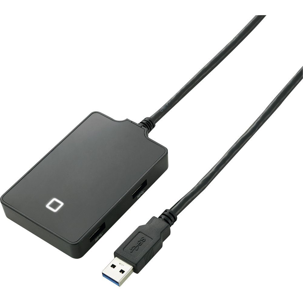 USB-Verteiler Renkforce 4 Port USB 3.2 Gen 1-Hub (USB 3.0) Schwarz