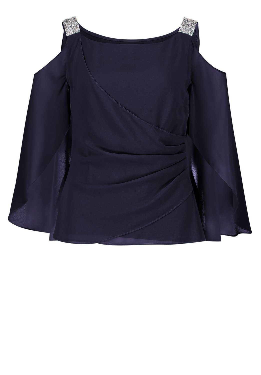 Blusentop Bluse Lang 1/2 Arm