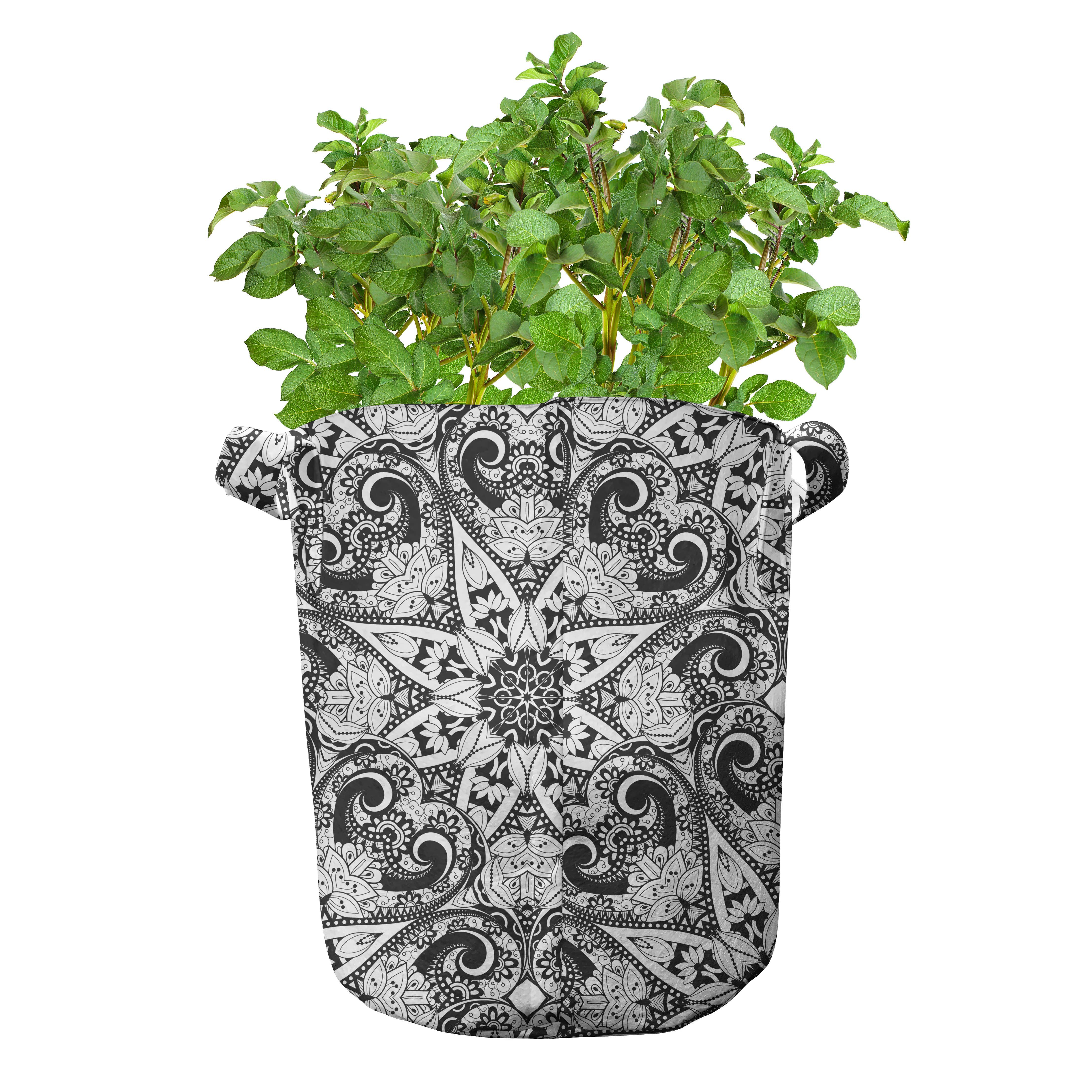 Eastern Muster für Abakuhaus Stofftöpfe mit Griffen Pflanzen, Pflanzkübel Mandala hochleistungsfähig