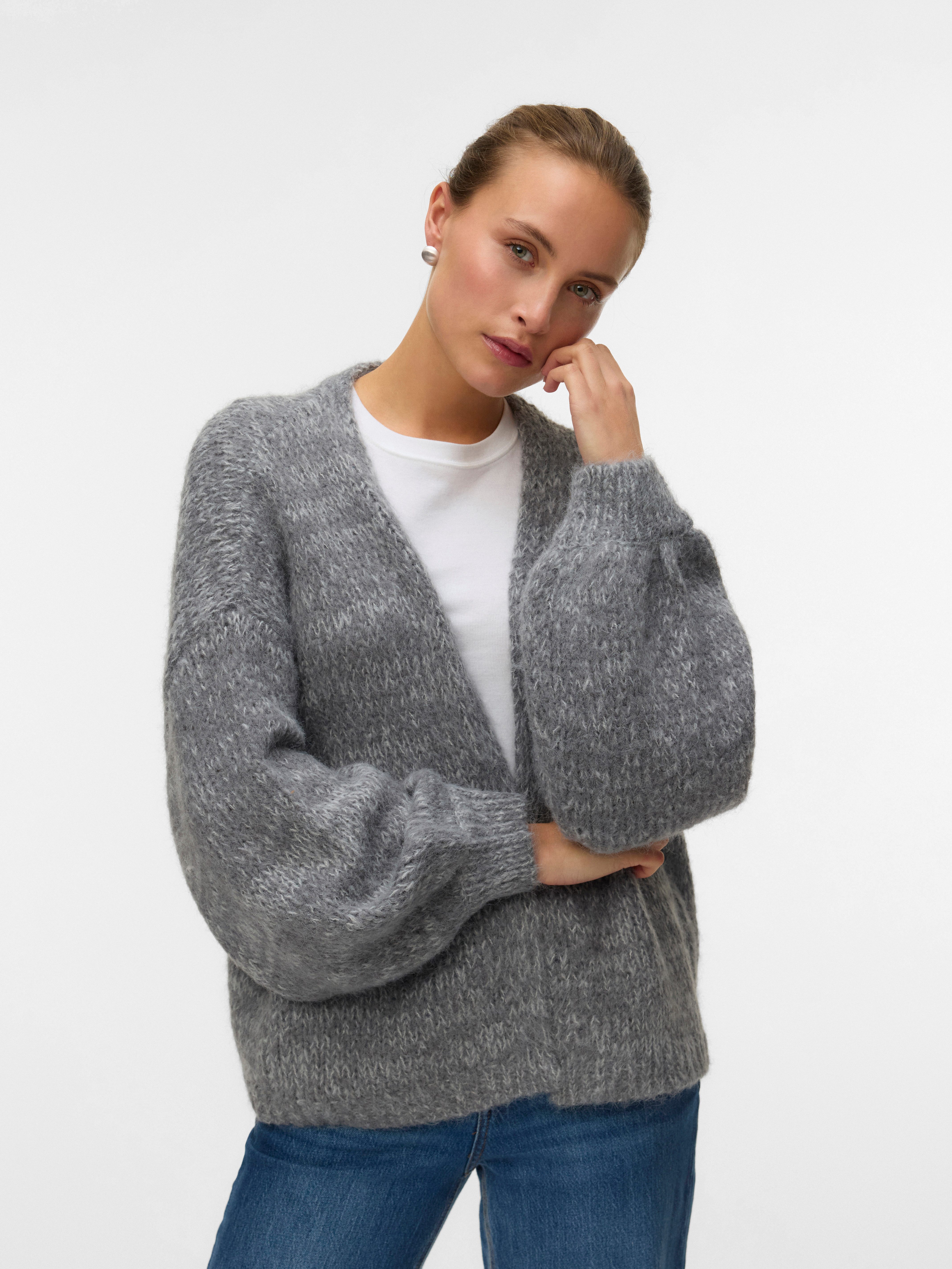 Vero Moda Strickjacke VMMAYBE LS OPEN CARDIGAN GA REP