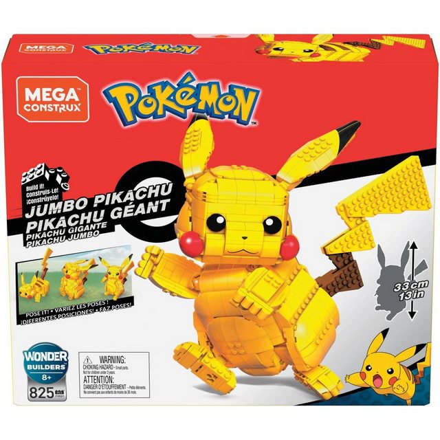 MEGA CONSTRUX Spielbausteine »Mattel Mega Construx Pokémon Jumbo Pikachu«, (Pokemon)