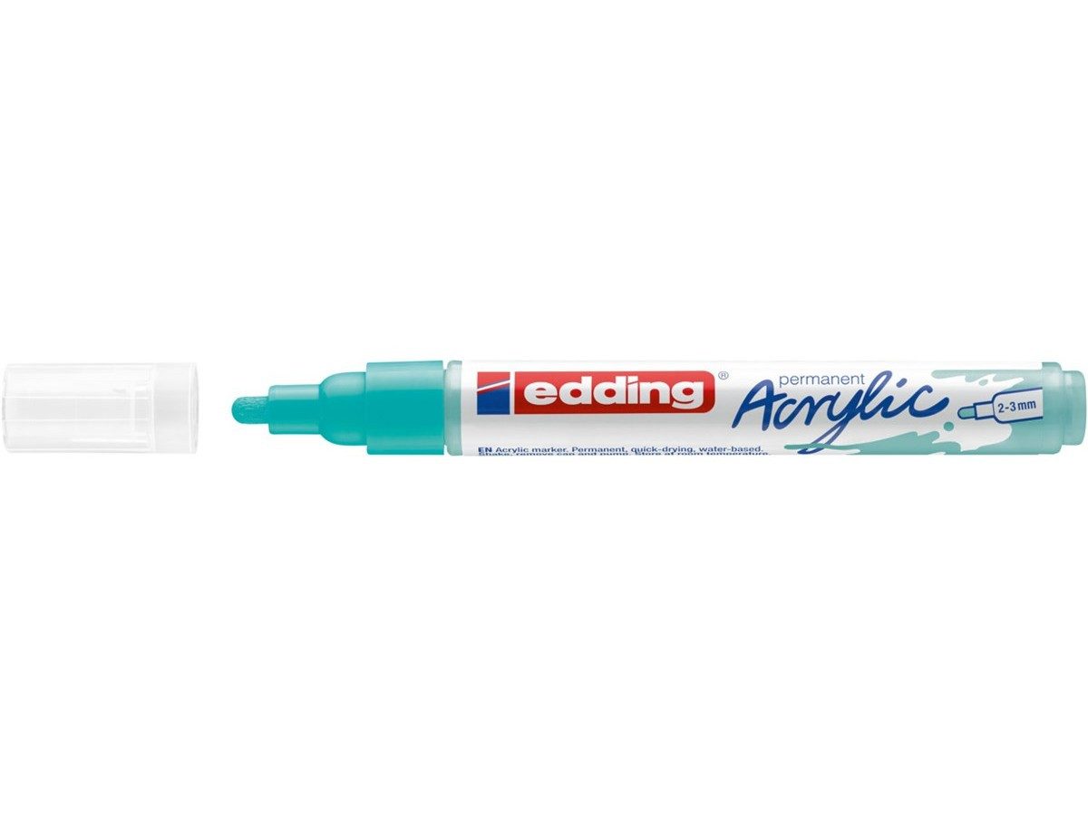 edding Marker Acrylmarker 5100 in opulent türkis mittlere Rundspitze, wasserfest