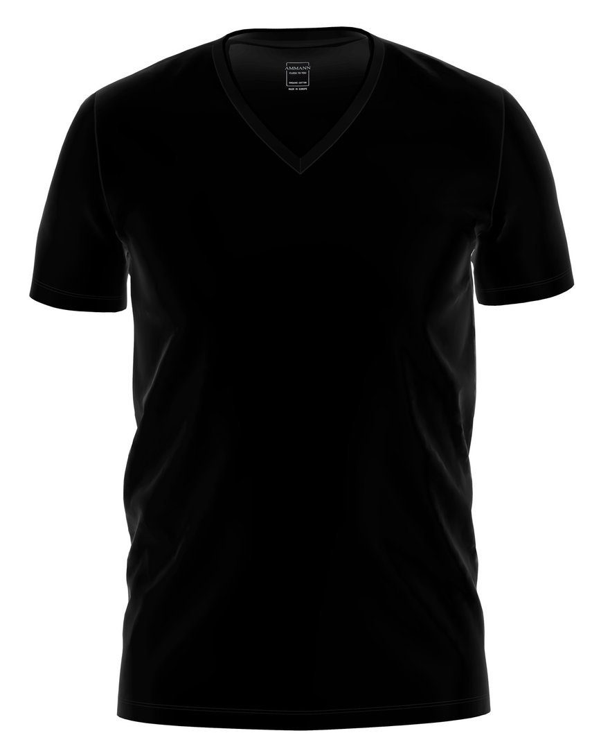 Ammann Unterhemd Close To You Black (3er Vorteilspack) V-Shirt