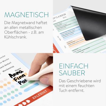 Navaris Memoboard Magnetischer abwischbarer Haushaltsplan 40x32 cm, (1-tlg)