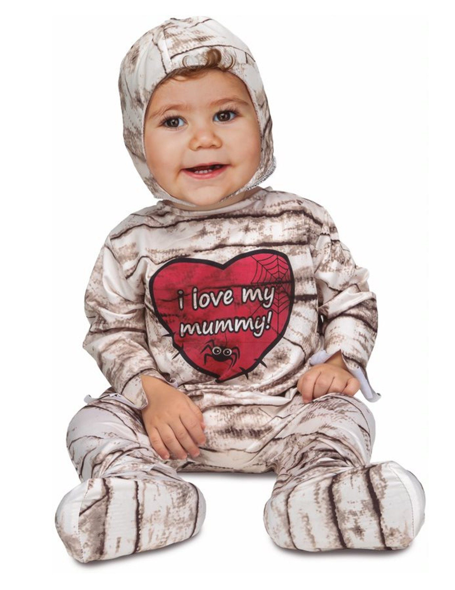 Viving Costumes Zombie-Kostüm Mumien-Kostüm für Babys Halloween-Kostüm beige-braun