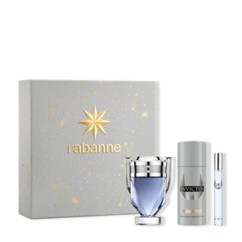 RABANNE Duft-Set Paco Invictus Edt 100 ml Packung mit Geschenk