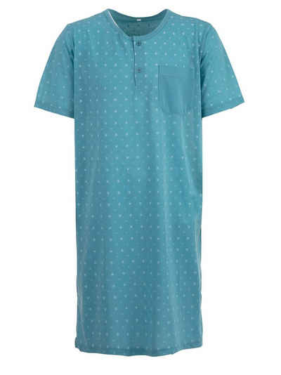 Lucky Nachthemd Nachthemd Kurzarm - Sonne Brusttasche