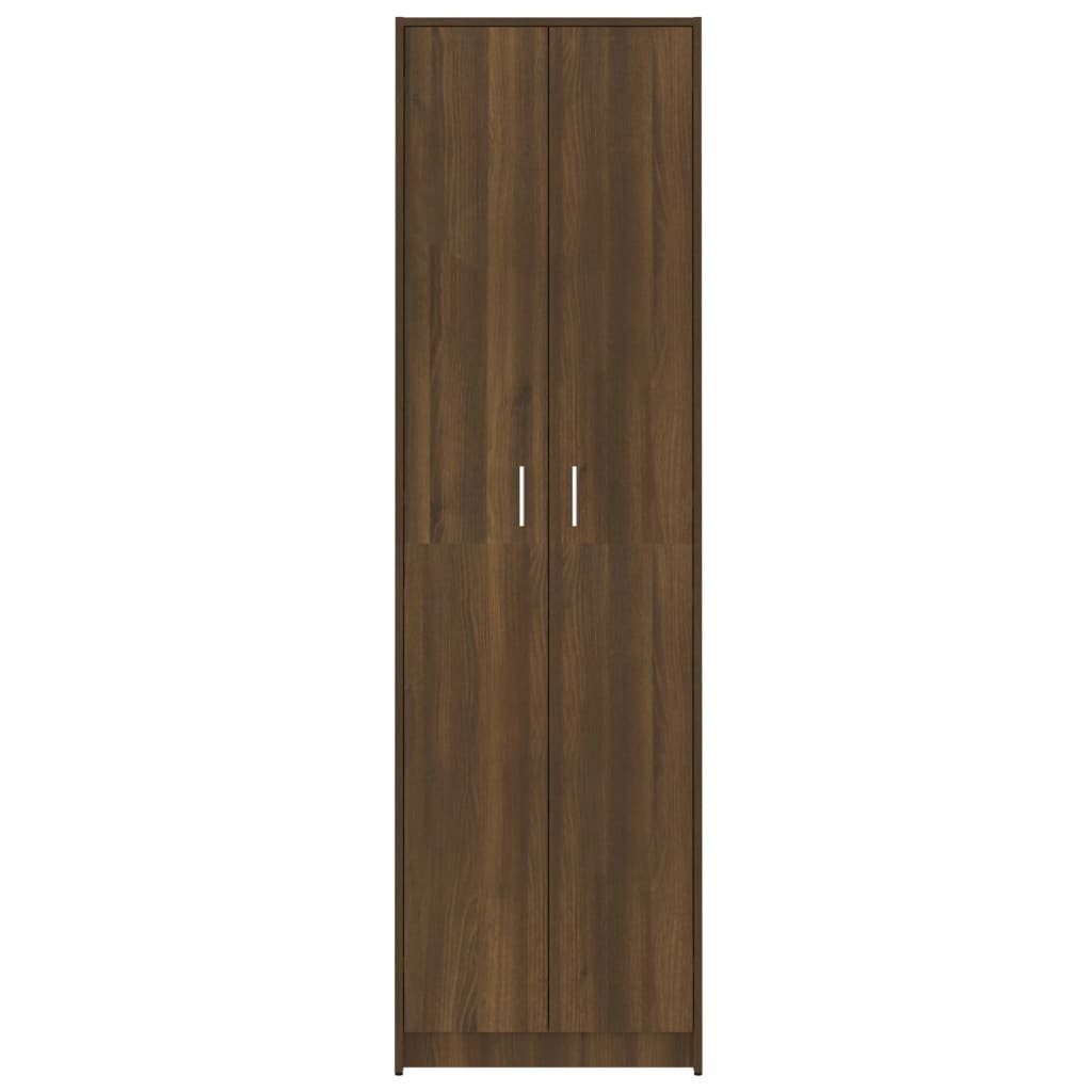 Türen in 2 Eichen-Optik 25x55x189 möbelando 3002978 Hochschrank mit (LxBxH: cm) Braun