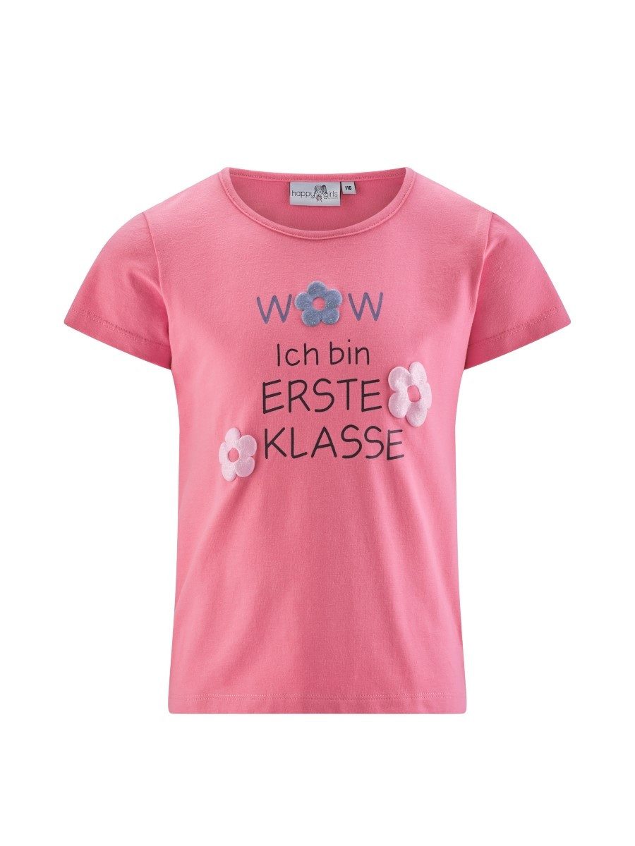 happy girls T-Shirt Erste Klasse Jerseyshirt (1-tlg) edle Jerseyqualität