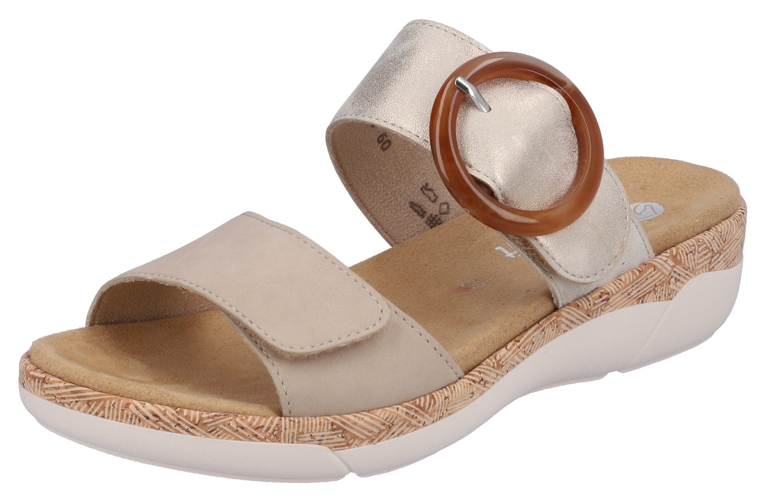Remonte Pantolette Keilabsatz, Sommerschuh, Schlupfschuh mit Wechselfußbett günstig online kaufen