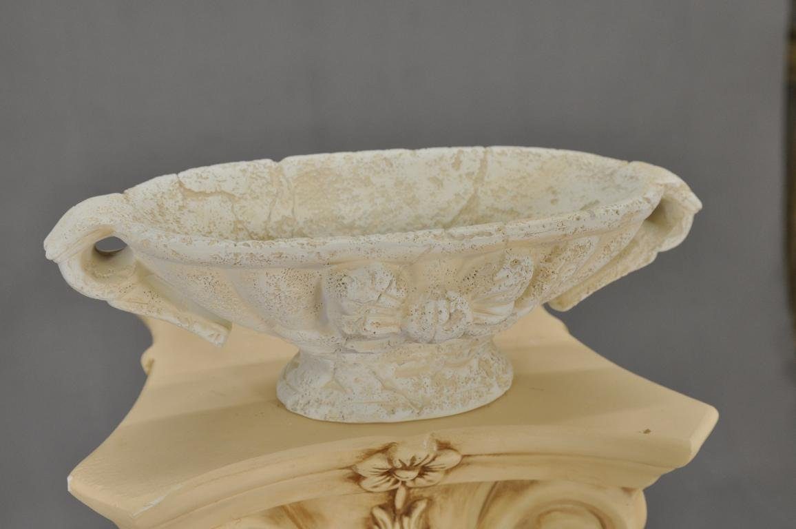 JVmoebel Skulptur Klassischer Design Schalen XXL Dekoration Tisch Vase Schale Obst Kübel