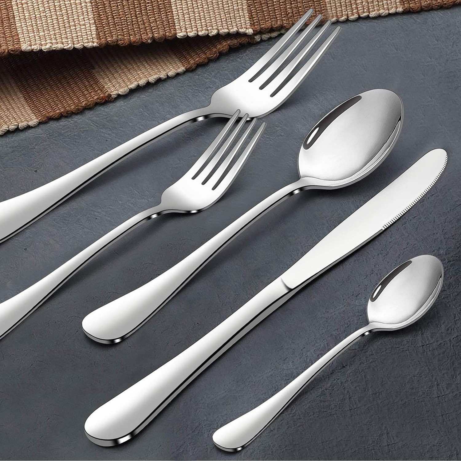 KEENZO Besteck-Set Besteckset für 6 Personen, 30tlg.Besteckset aus Edelstahl Tafelbesteck (30-tlg), 6 Personen, Edelstahl