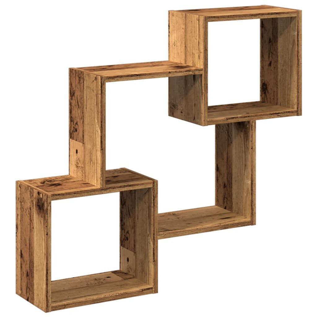 vidaXL Regal Wandschrank 78x18x71 cm Altholz-Optik günstig online kaufen