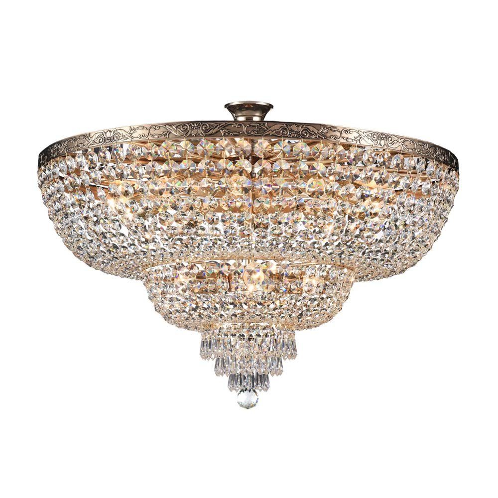 Maytoni Deckenleuchte, Leuchtmittel nicht inklusive, Deckenlampe Deckenleuchte Kristalllampe Wohnzimmerleuchte Metall