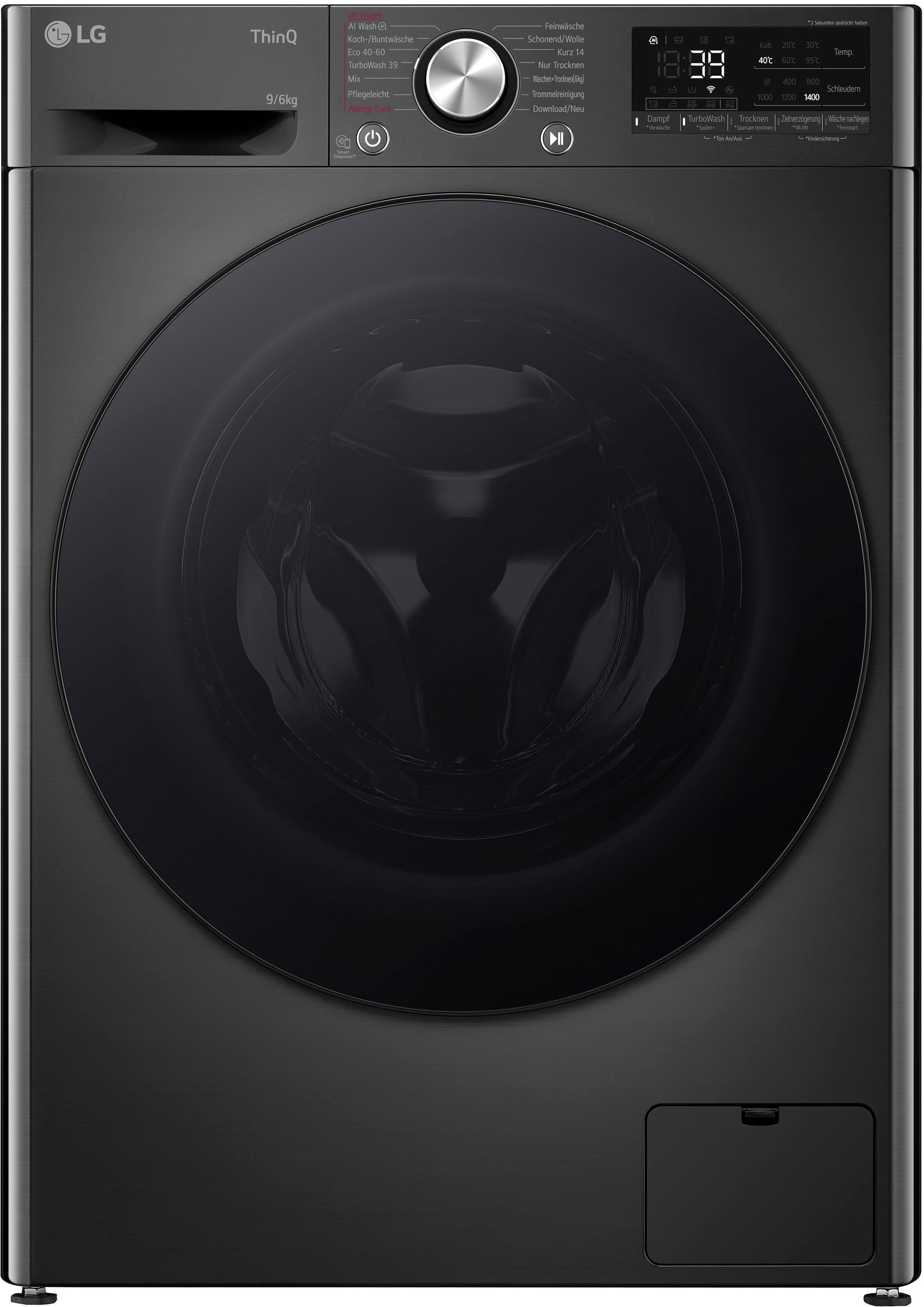 LG Waschtrockner Serie 7 W4WR7096YB, 9 kg, 6 kg, 1400 U/min – Bild 3 von 5