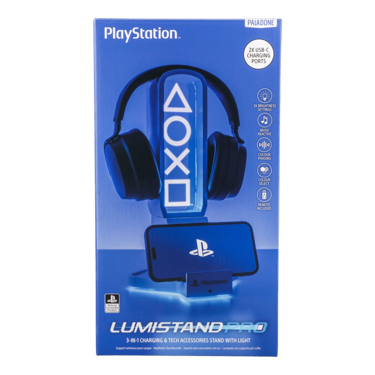 Paladone Kopfhörerständer Playstation Kopfhörer-Halter mit Beleuchtung 30 cm
