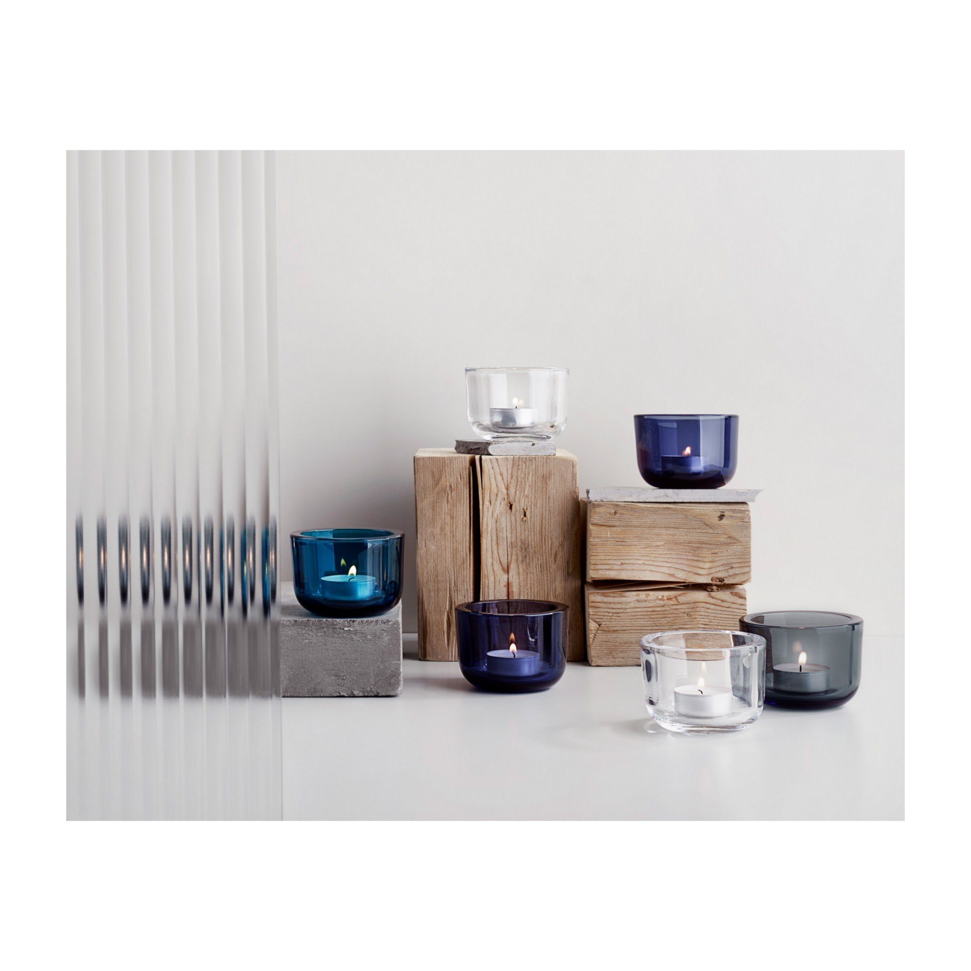 IITTALA Teelichthalter Iittala Teelichthalter Valkea Grau günstig online kaufen