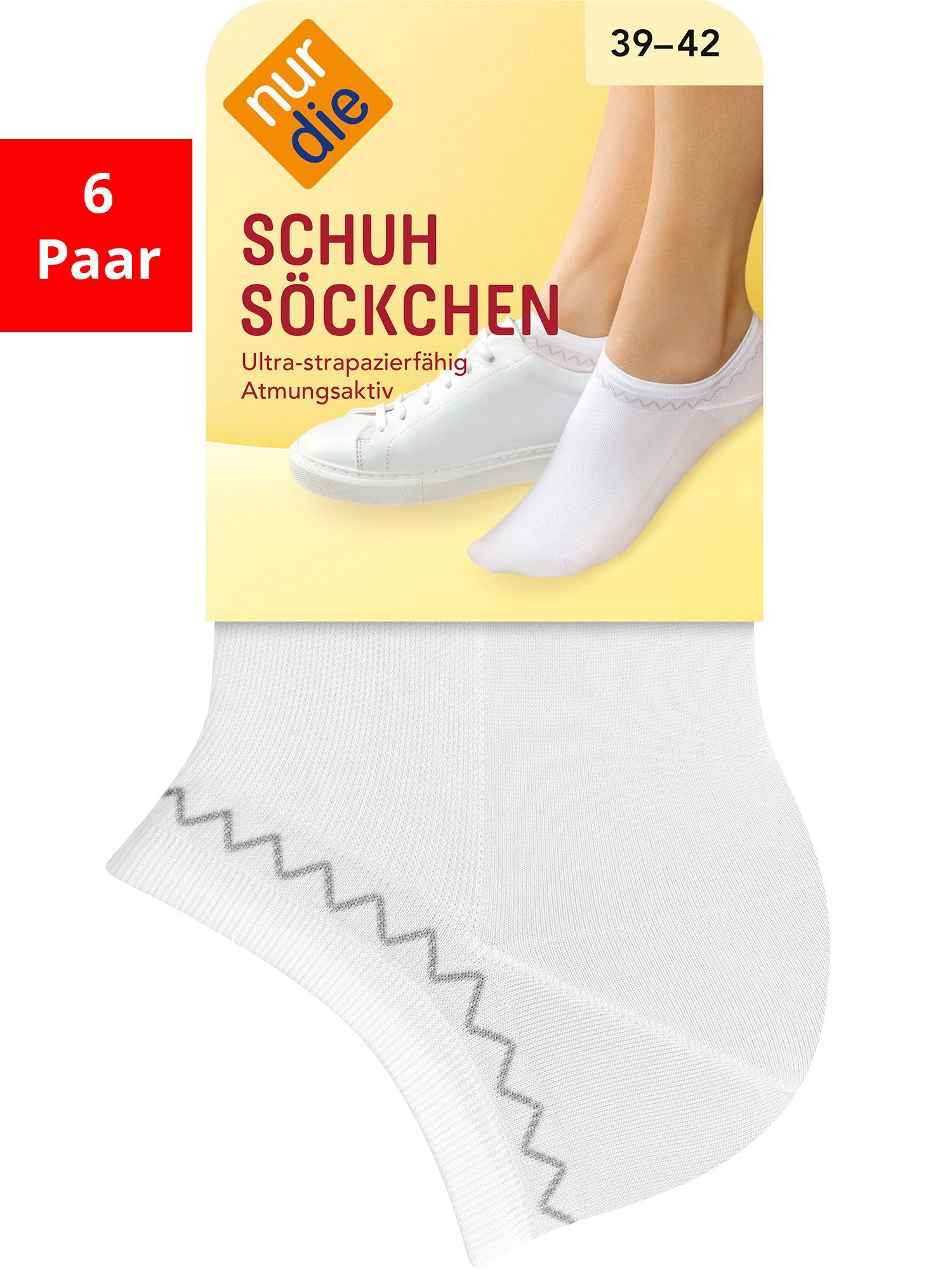 Nur Die Носки для кроссовок Schuhsöckchen (6-Paar)