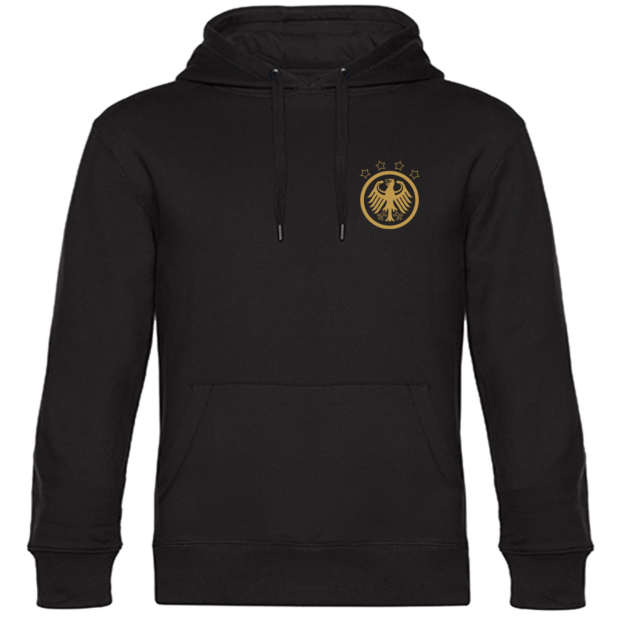 multifanshop Kapuzensweatshirt Deutschland - Adler Retro Gold - Hoodie. Reduzierter Preis € 34,95. Unverbindliche Preisempfehlung € 39,95