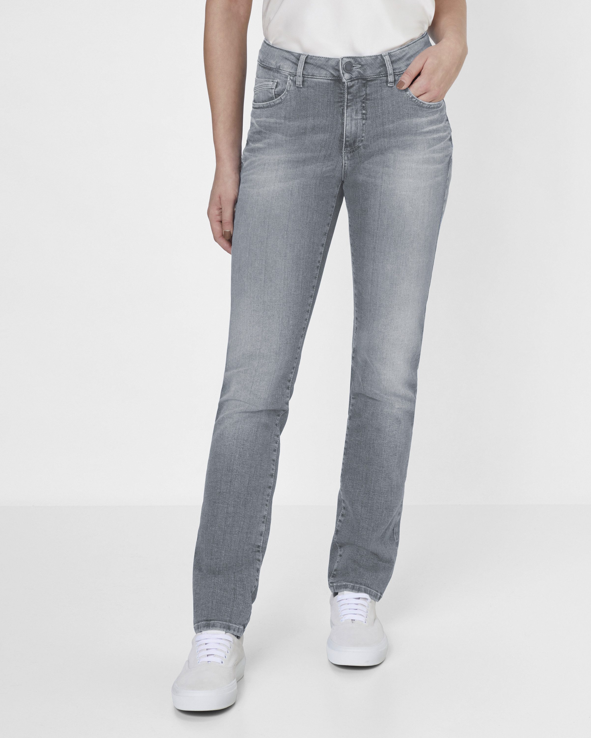 Paddock's Slim-fit-Jeans LIA Damenjeans mit niedriger Bundhöhe und Stretch. Reduzierter Preis € 49,95. Unverbindliche Preisempfehlung € 89,95