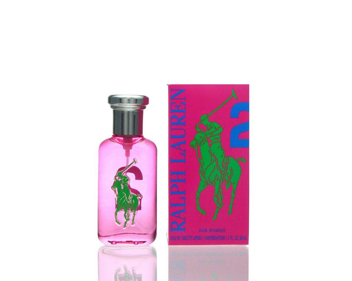 Ralph Lauren Eau de Toilette Big Pony 2 Pink Woman EDT, Glasflakon, Parfüm EDT, Damenduft