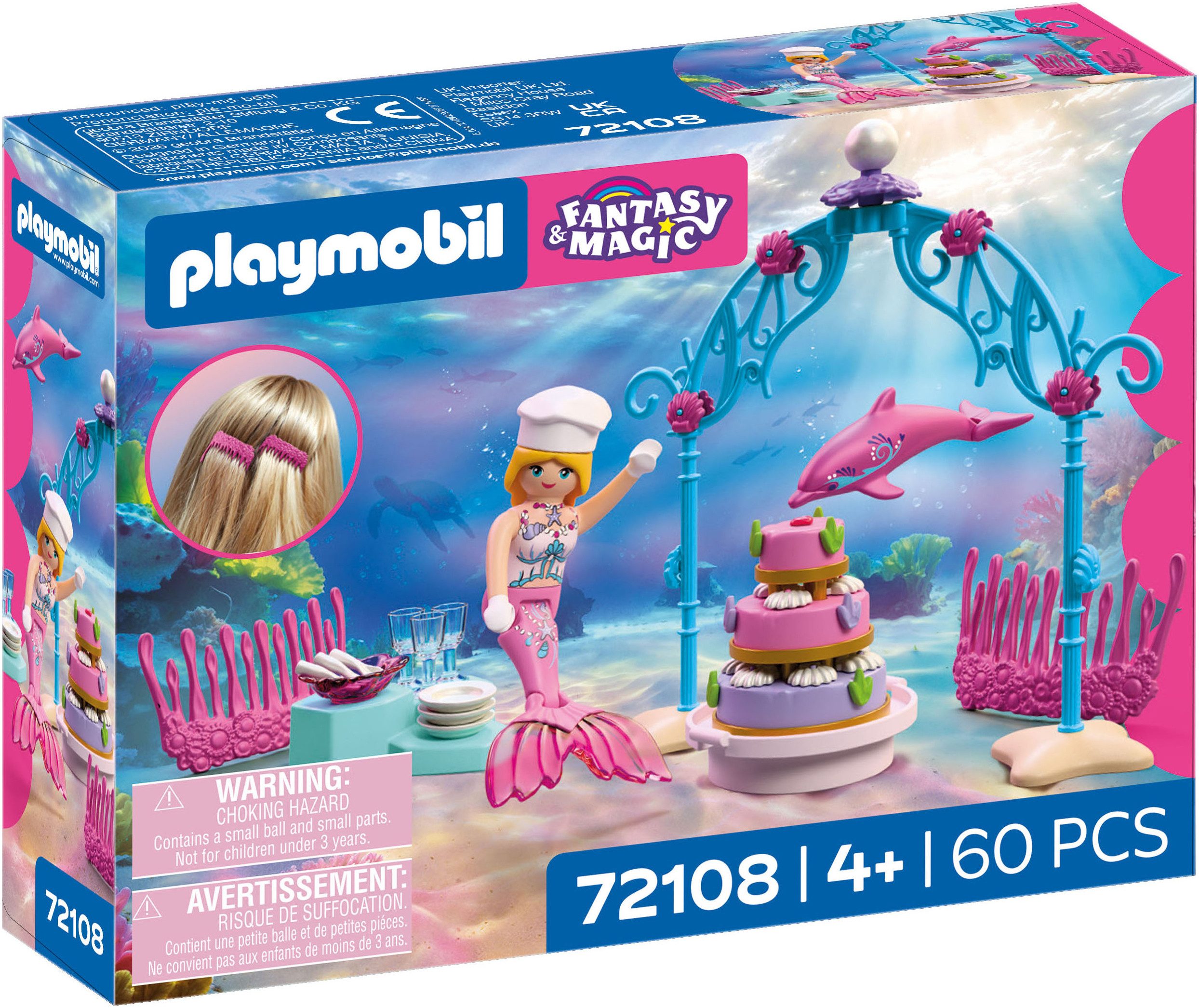 Playmobil® Unterwasserhochzeits-Buffet (72108), Fantasy & Magic Konstruktions-Spielset, (60 St) – Bild 4 von 4