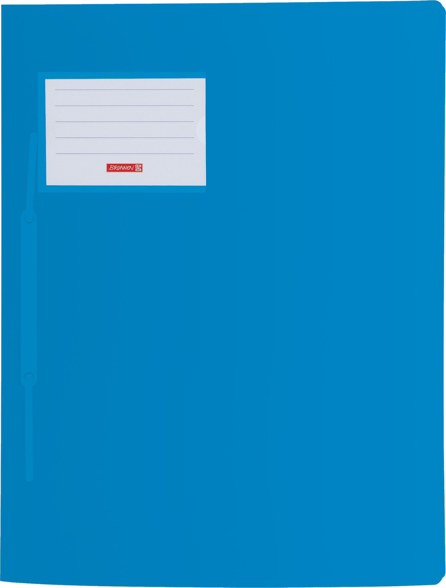 Baier & Schneider Schulheft Schnellhefter FACT!pp A4 PP Folie azur, mit Namensschild