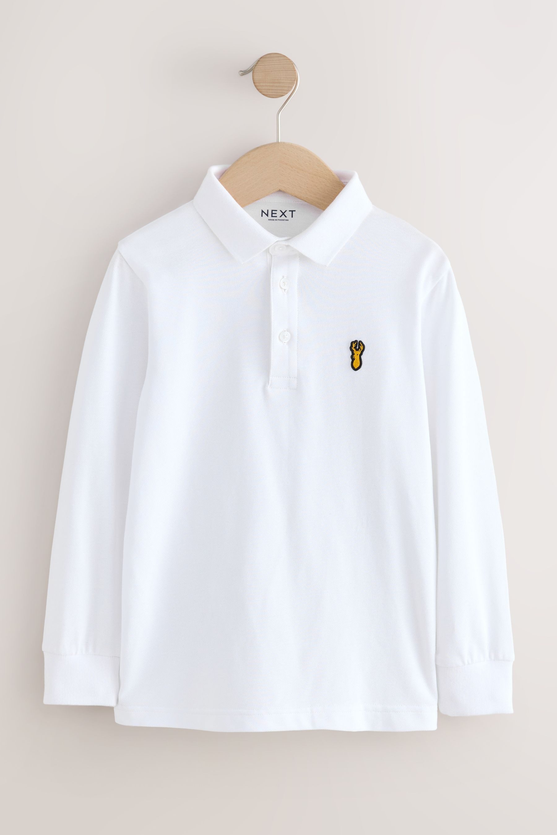 Next Langarm-Poloshirt Langärmeliges Polo-Shirt (1-tlg)