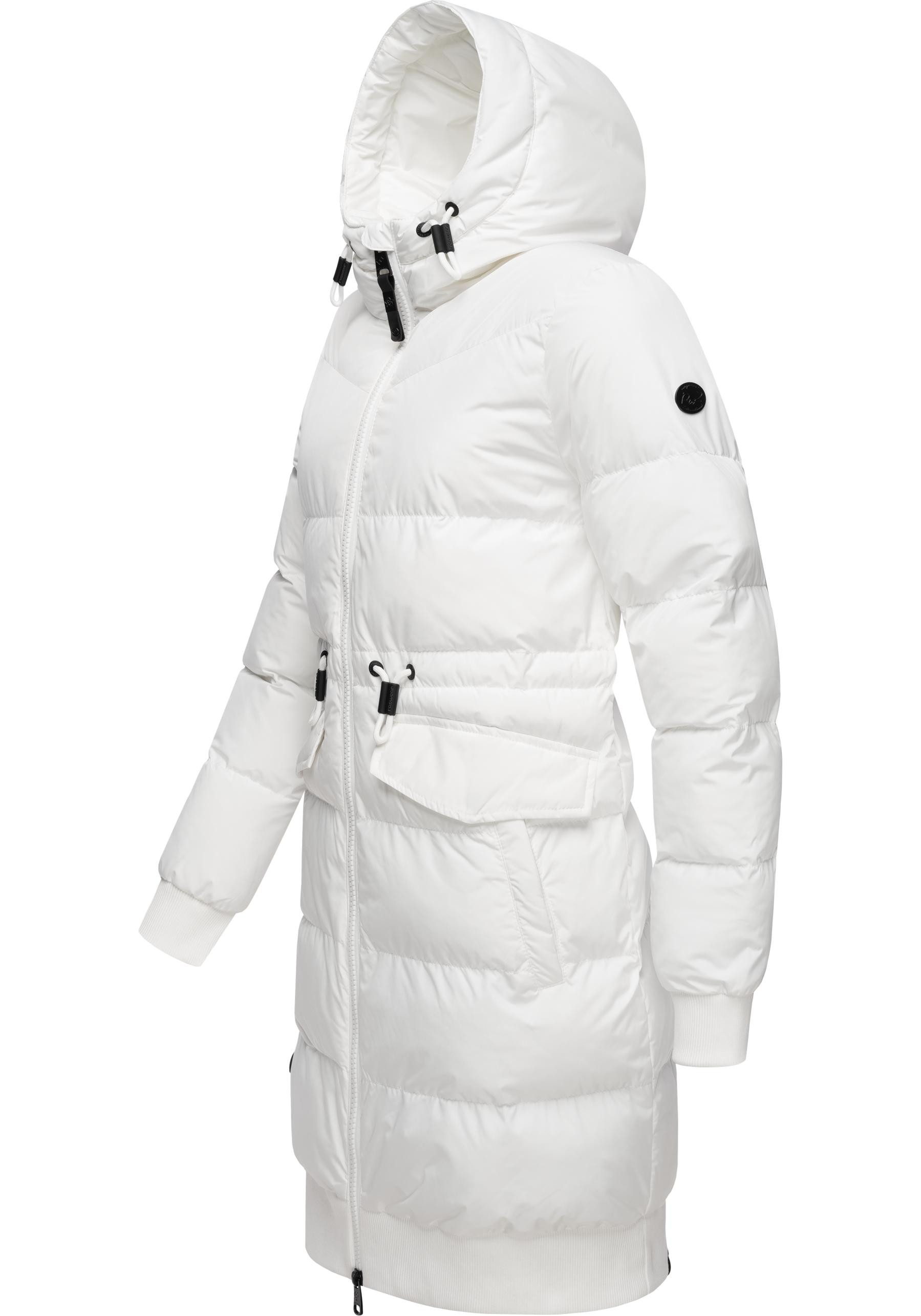 Ragwear Steppmantel Briosh Wasserdichter Damen Wintermantel mit Kapuze