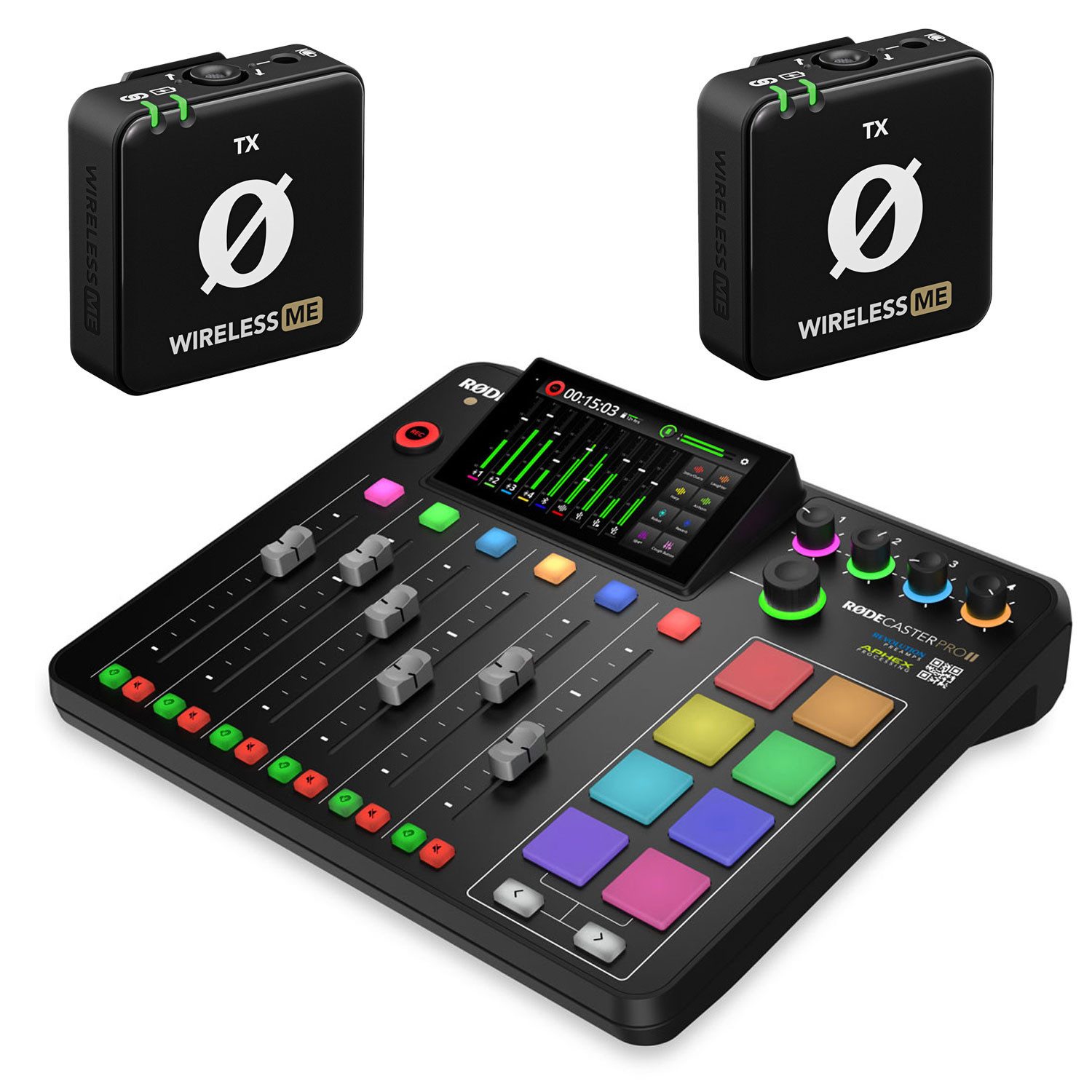 Rode Rodecaster Pro II Für kurze Zeit mit 2x Wireless ME TX Aktion Digitales Aufnahmegerät