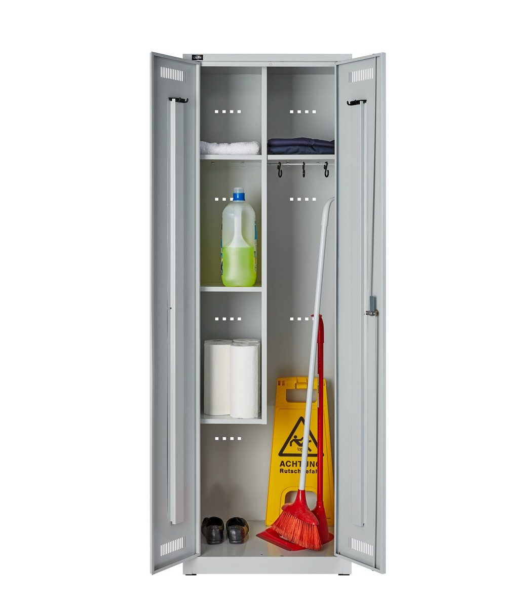 Bisley Spind Allzweckschrank LIGHT in - Maße: H 185 x B 80 x T 50 cm