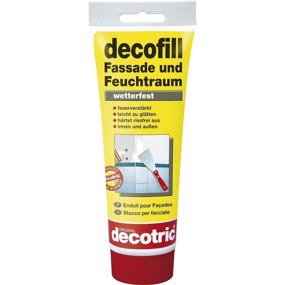 PUFAS Spachtelmasse decofill Reparatur Fassade+Feuchtraum, wetterfest und faserverstärkt 400 g