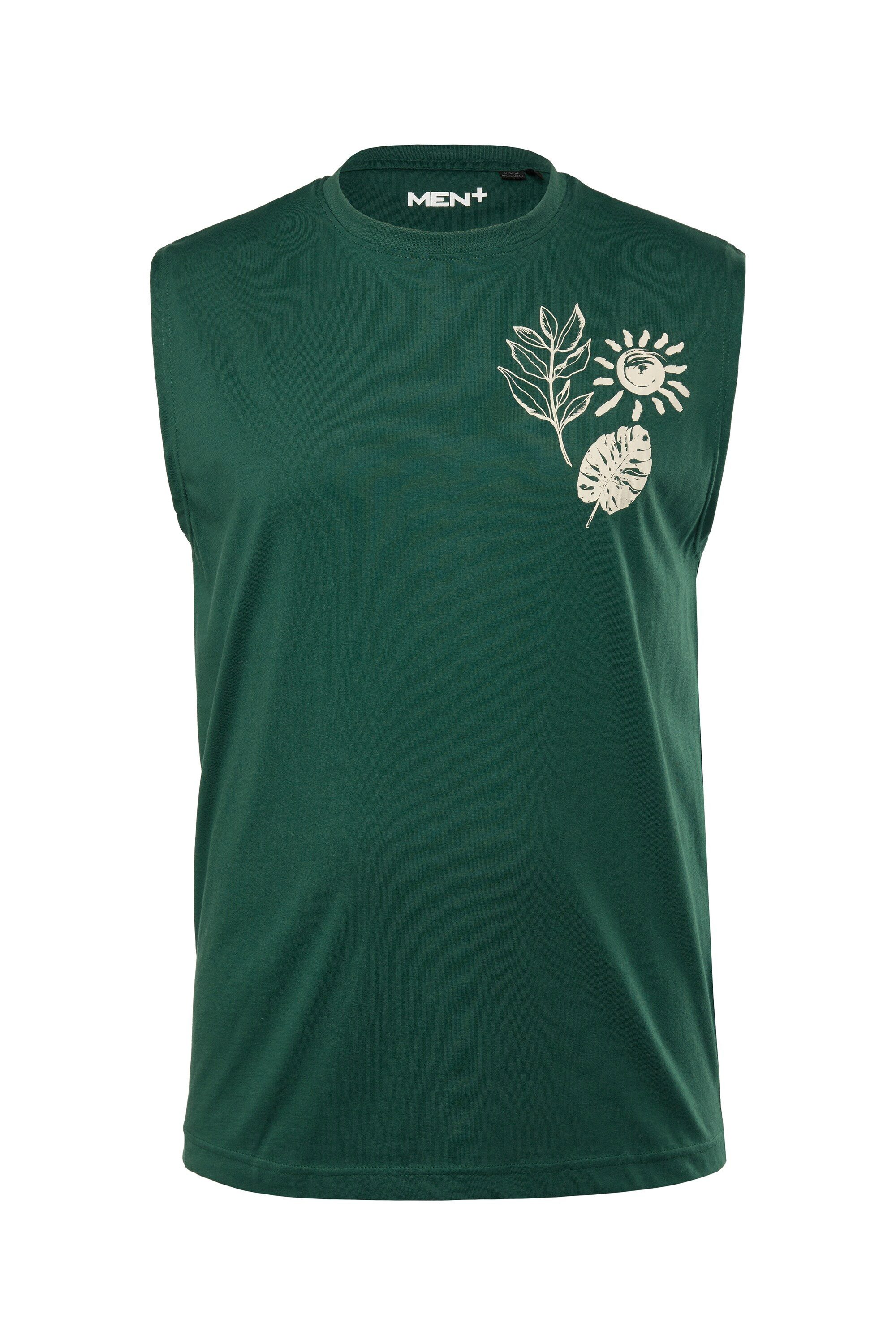 Men Plus T-Shirt Men+ Tanktop Print günstig online kaufen