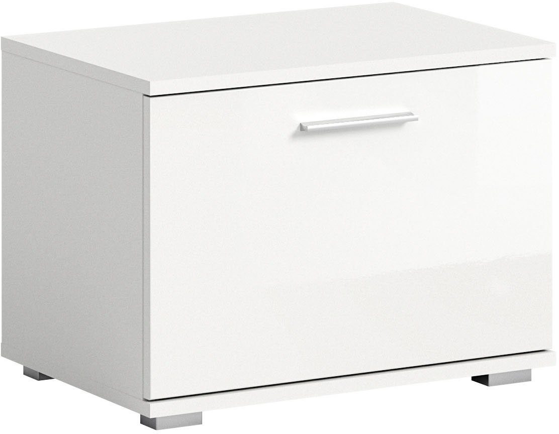 INOSIGN Sitzbank Valge, Breite 55cm, 1 Klappe, 1 Einlegeboden, 2 Fächer, Bank, Schuhbank, Garderobenbank, Dielenbank, Flurbank, Ablagebank
