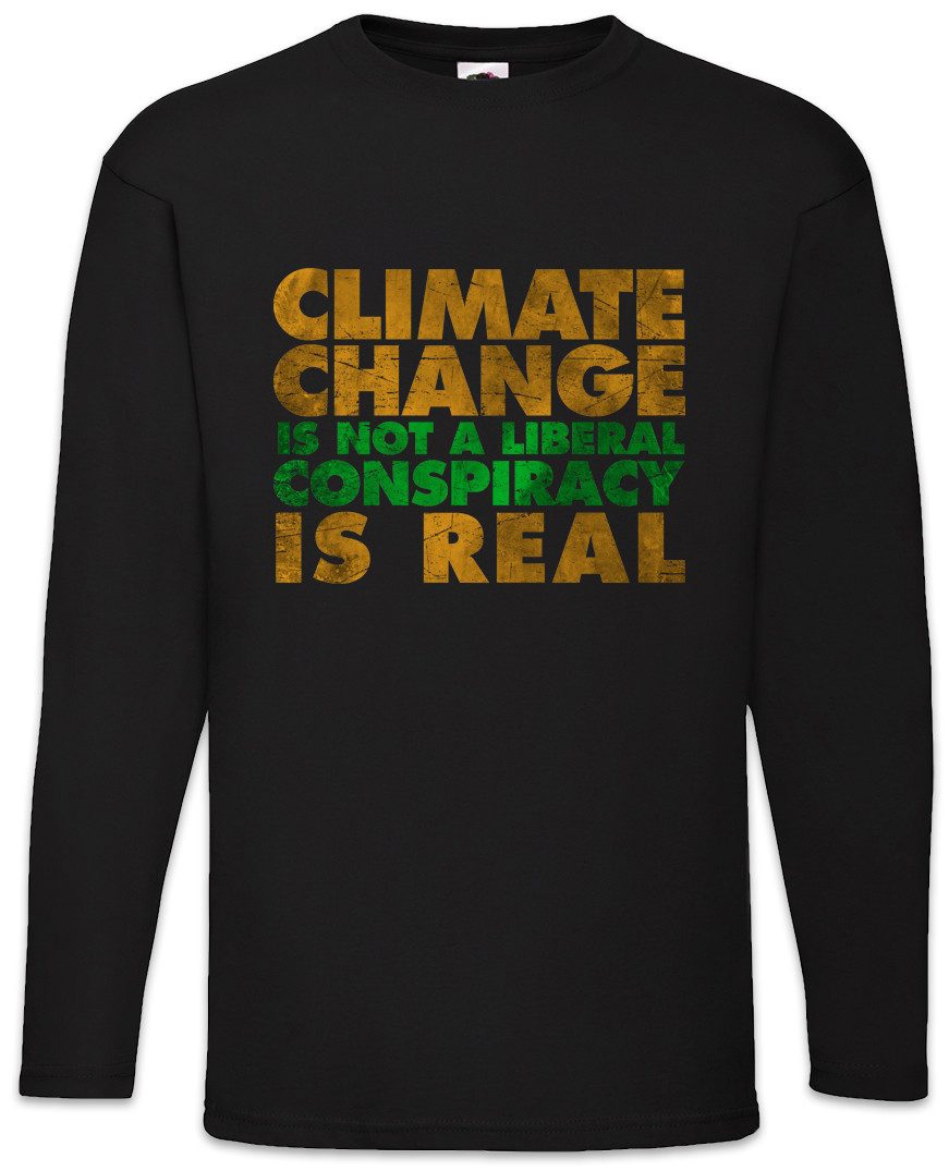 Langarmshirt Climate Change is Real Langarm T-Shirt Umweltschutz Save The World