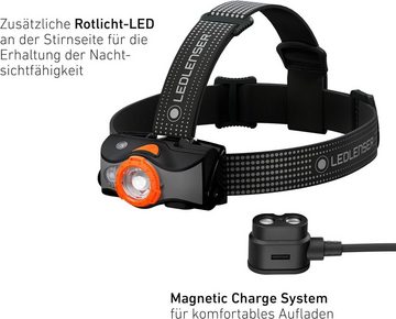 Ledlenser Kopflampe MH7 LED, Inklusive Batterien, Wasserdicht, Wiederaufladbar