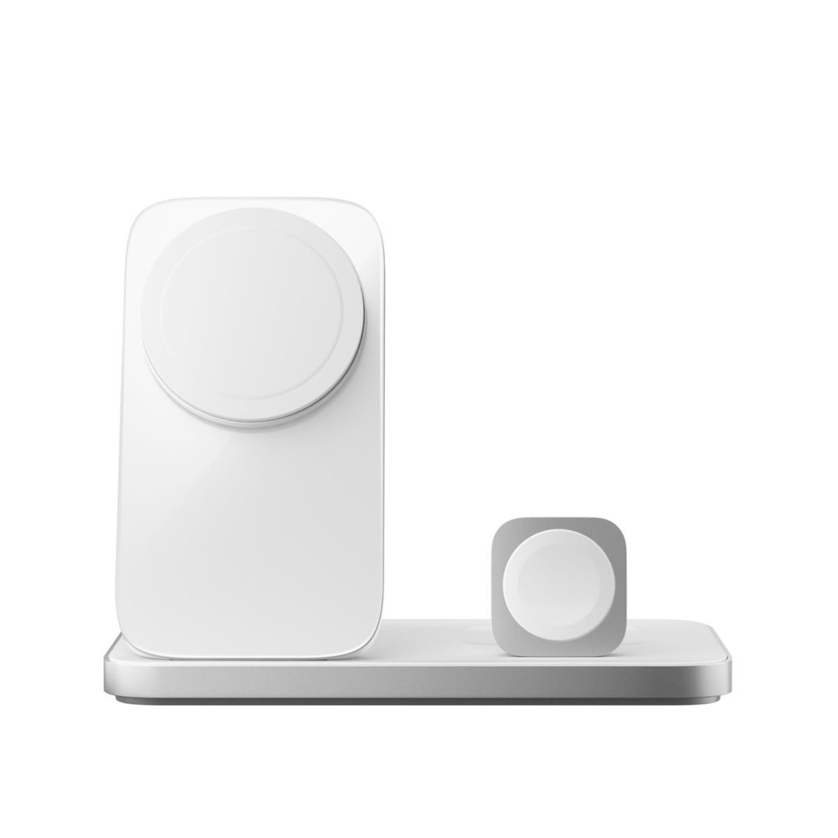 Nomad Stand One Max V4 Qi2.2 with MagSafe Silver Induktions-Ladegerät