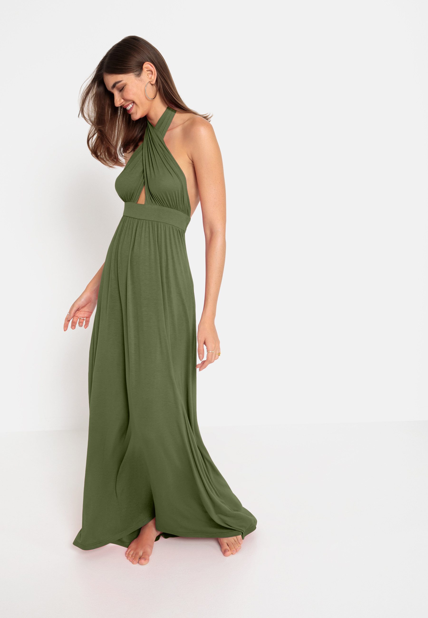 LSCN by LASCANA Neckholderkleid in Maxilänge