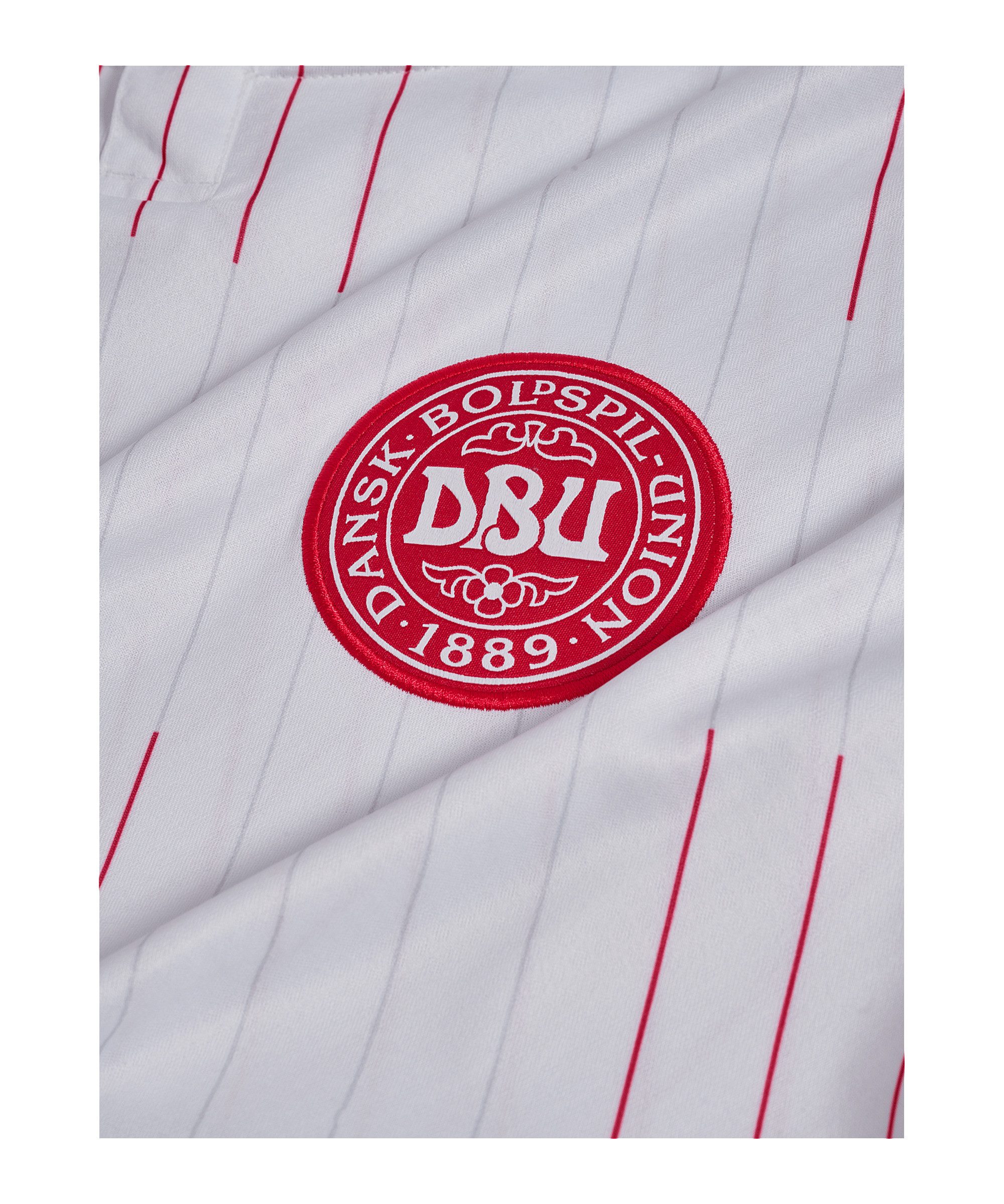 hummel Fußballtrikot hummel DBU Dänemark Trikot Away 2026 Weiß Weltmeisterschaft