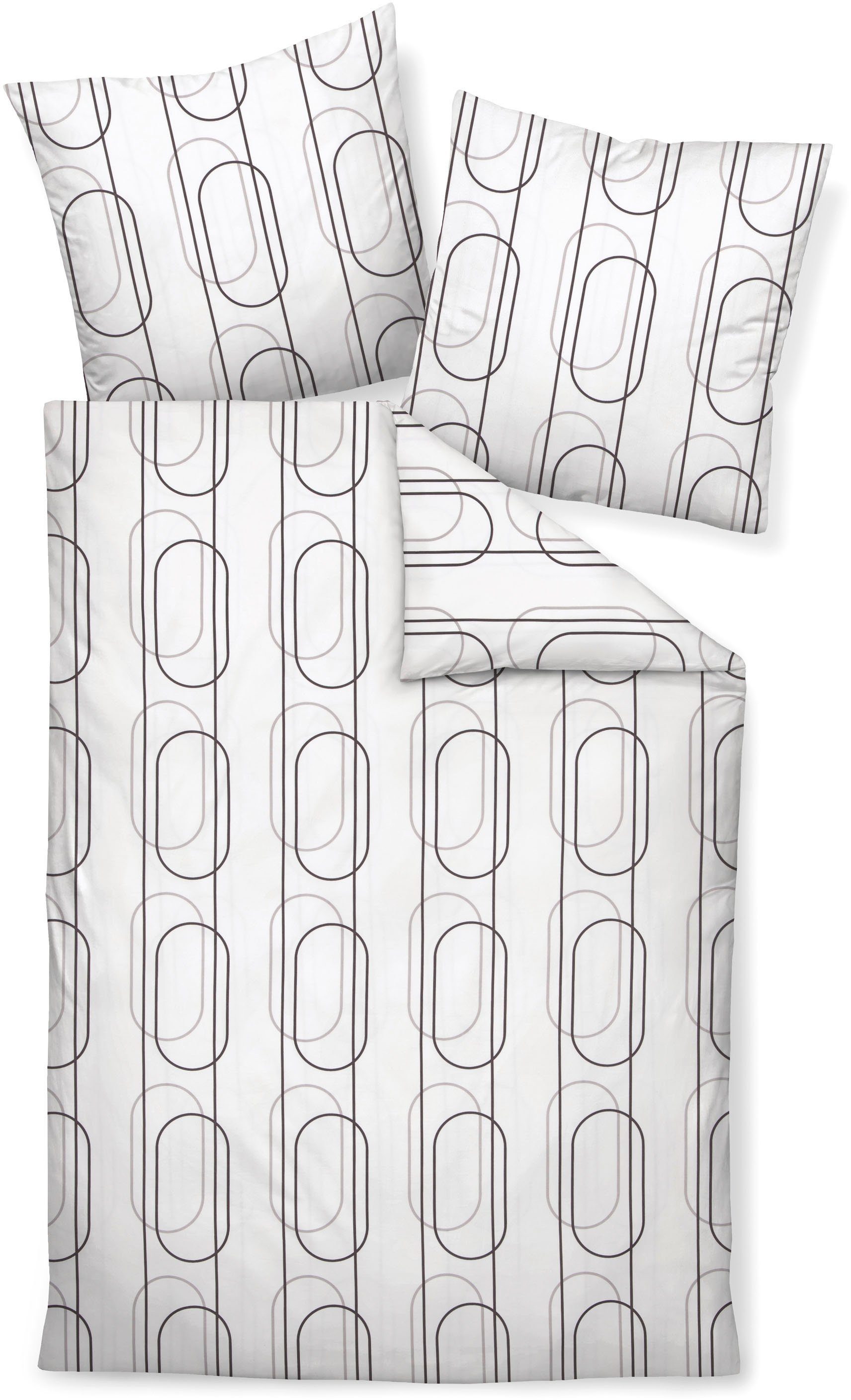 Janine Bettwäsche J. D.87092 07, Mako-Satin, mit Reißverschluss