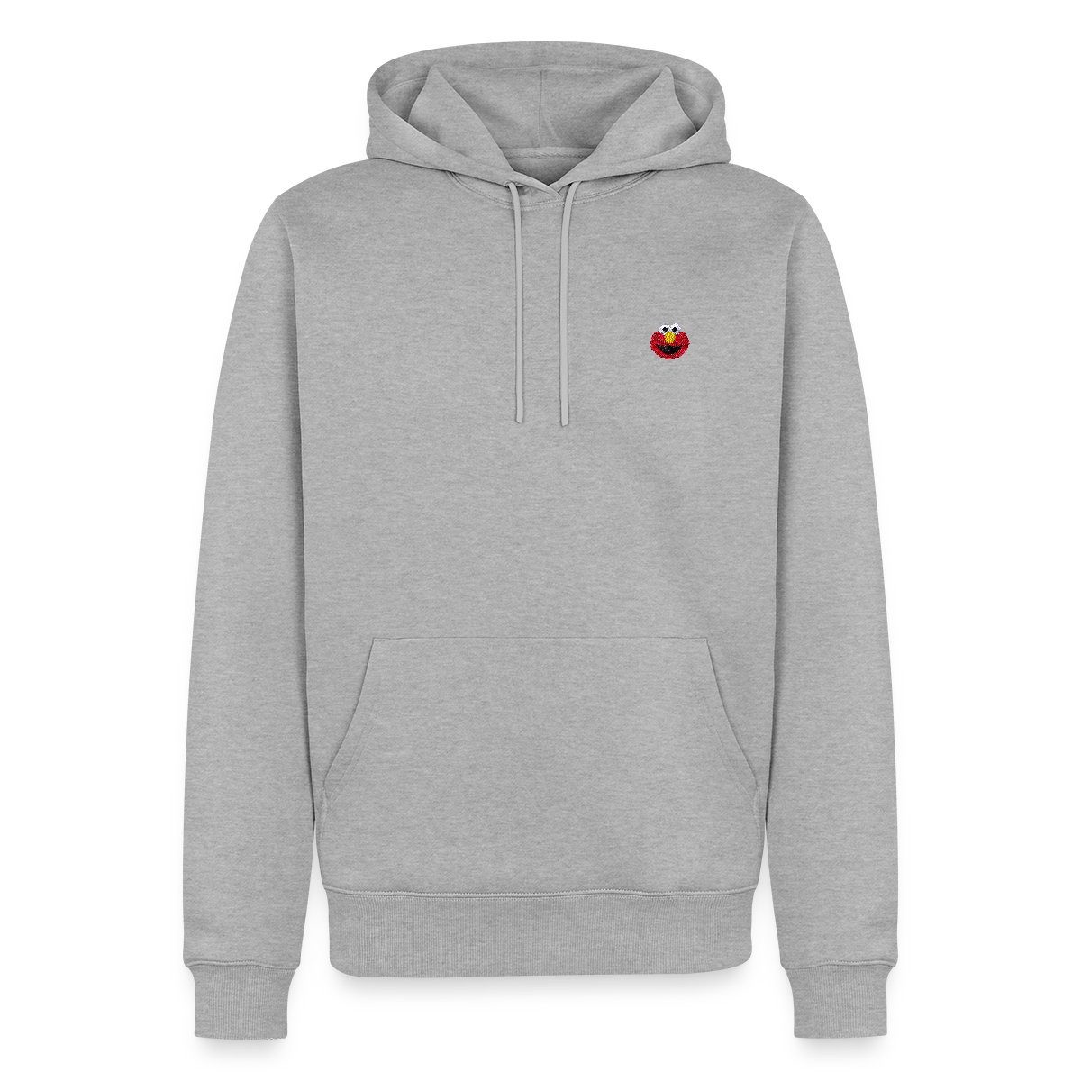 Spreadshirt Hoodie Sesamstraße Elmo Gesicht Stick Herren Premium Hoodie (1-tlg)