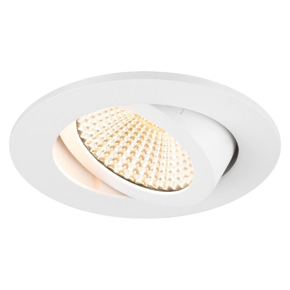 SLV Einbauleuchte LED Deckeneinbauleuchte New Tria in Weiß 8,6W 540lm 60° 82mm rund, LED