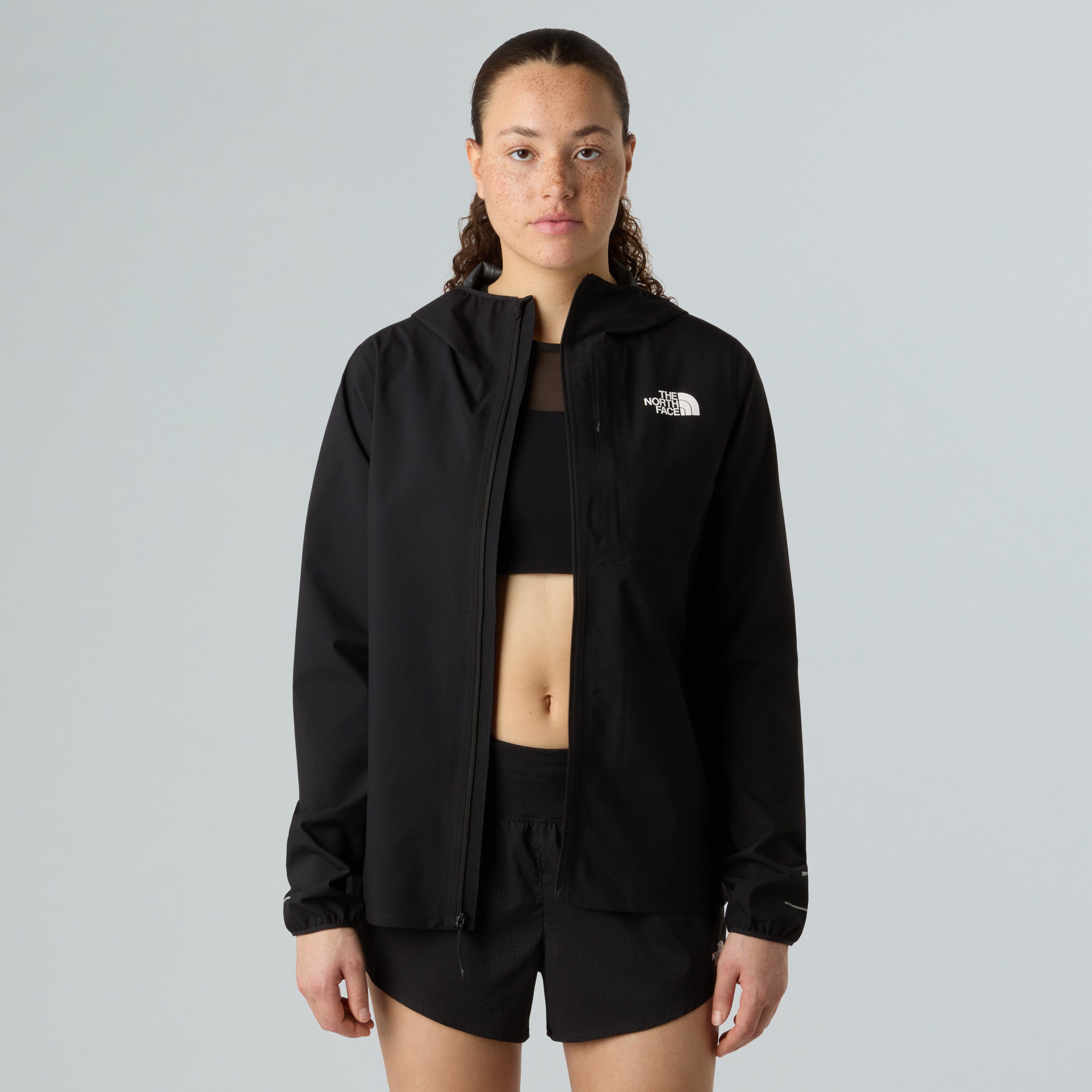 The North Face Funktionsjacke W FONTANALES JACKET mit Kapuze, wasserdicht, atmungsaktiv, winddicht, hüftbedeckend