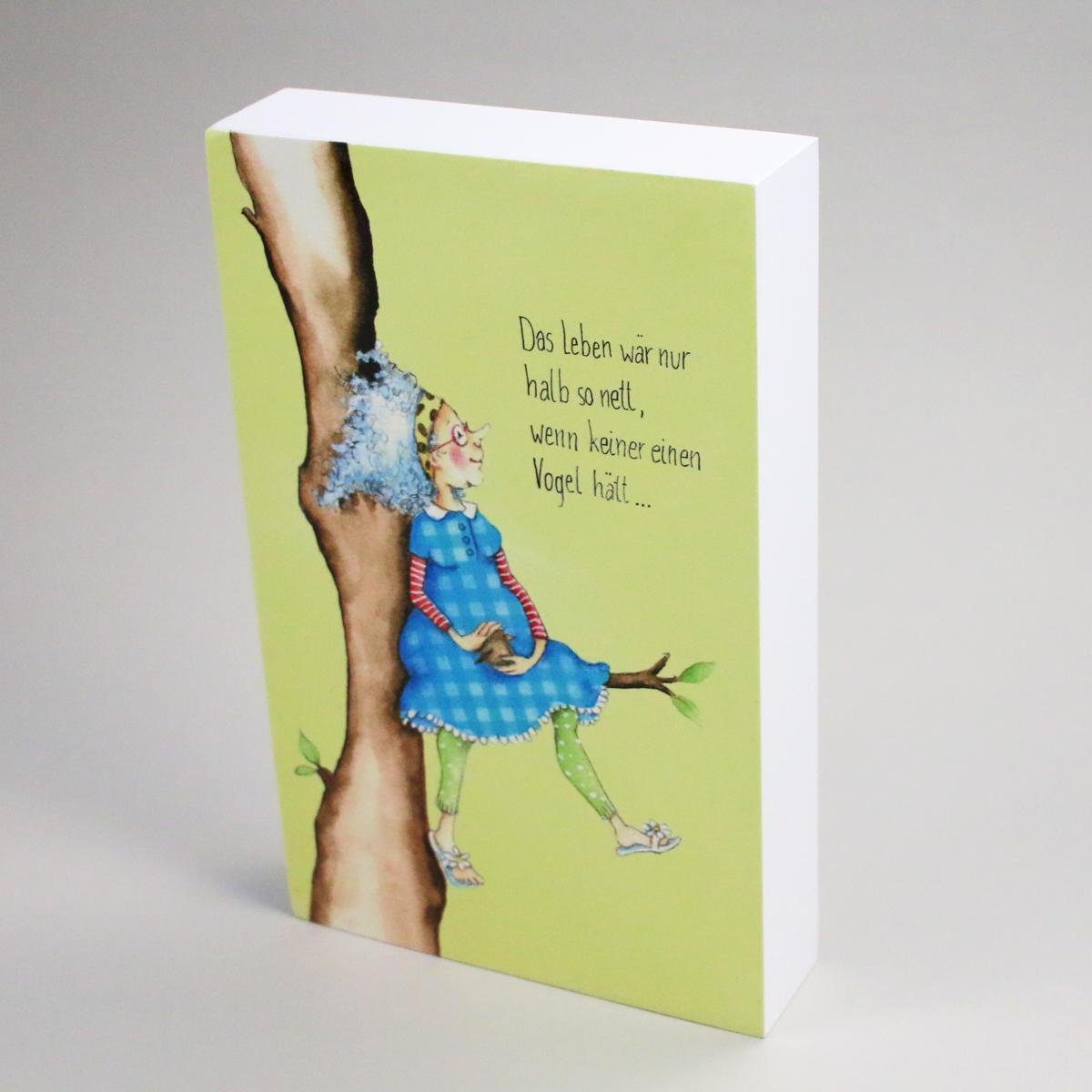 440s Wandspruch 440s HolzBild Das Leben wär nur halb so nett (1 St)