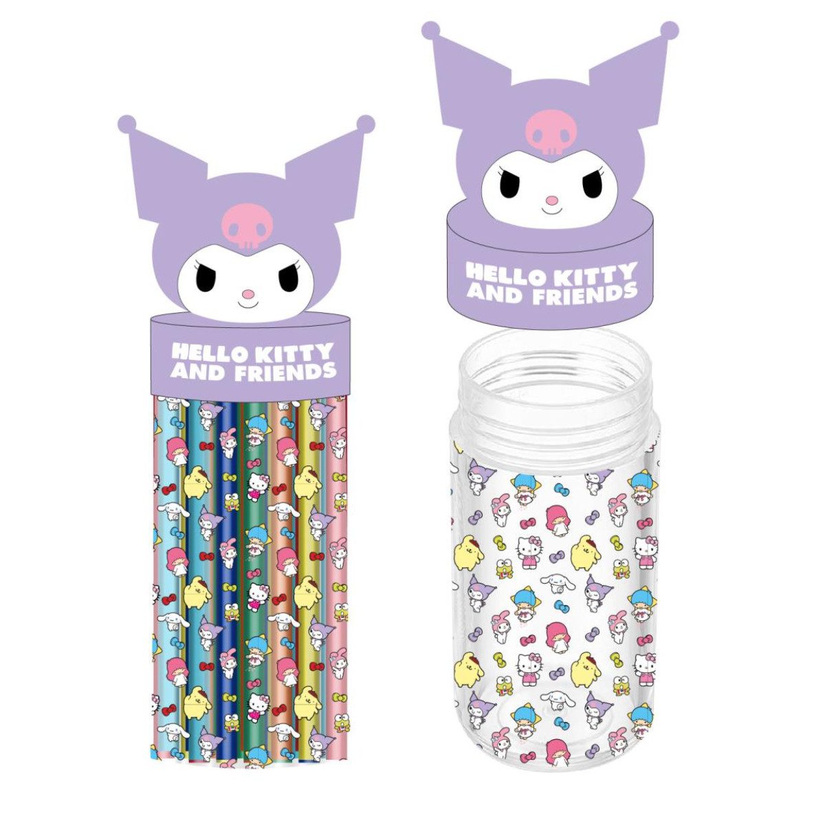 Hello Kitty Federtasche Kuromi Federtasche mit Zubehör für ältere Kinder
