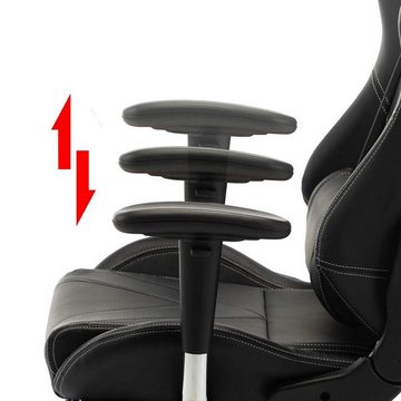 Woltu Gaming-Stuhl (1 St), Armlehne verstellbar, Kunstleder, höhenverstellbar