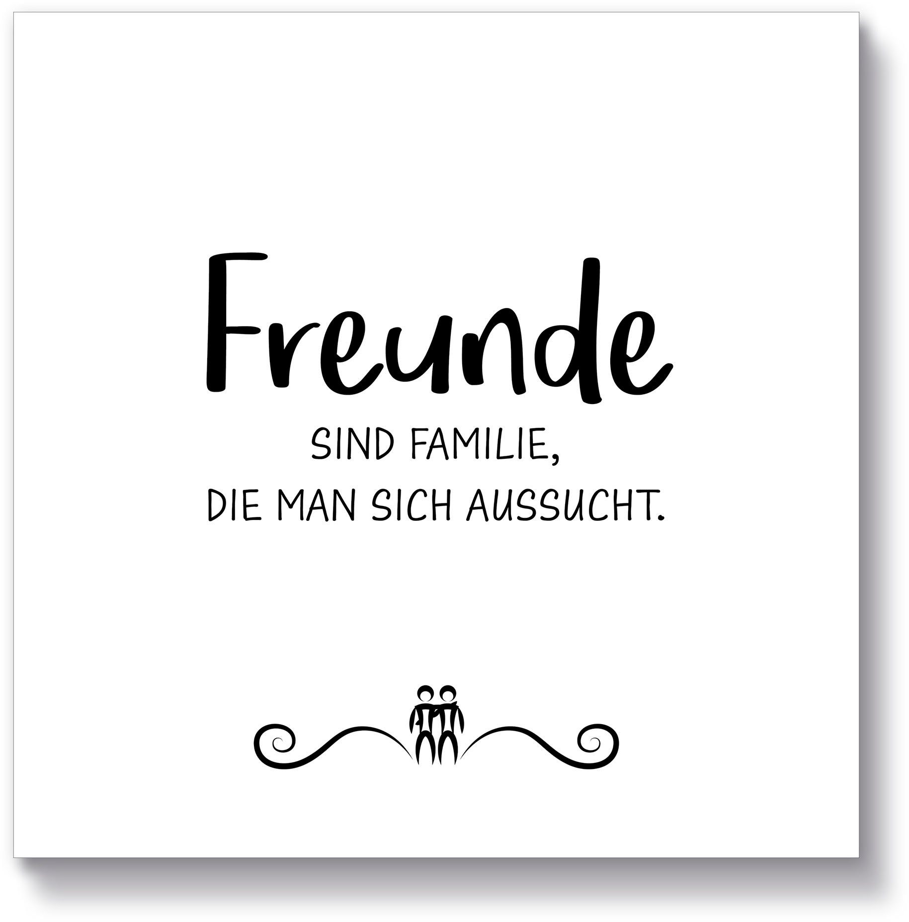 Artland Holzbild Freunde I, Sprüche & Texte (1 St)